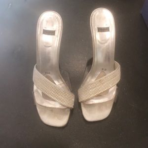 Stuart Weitzman Silver Heels